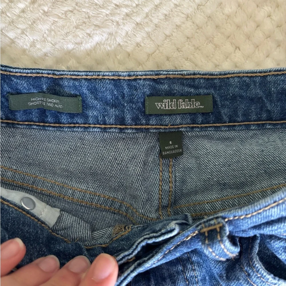 Wild Fable Light Blue Denim Shorts - Picture 3 of 3